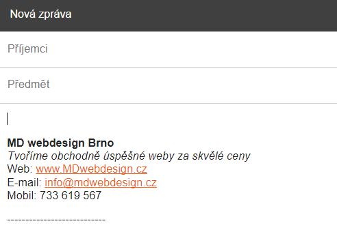webové stránky zdarma pro zasílání zpráv